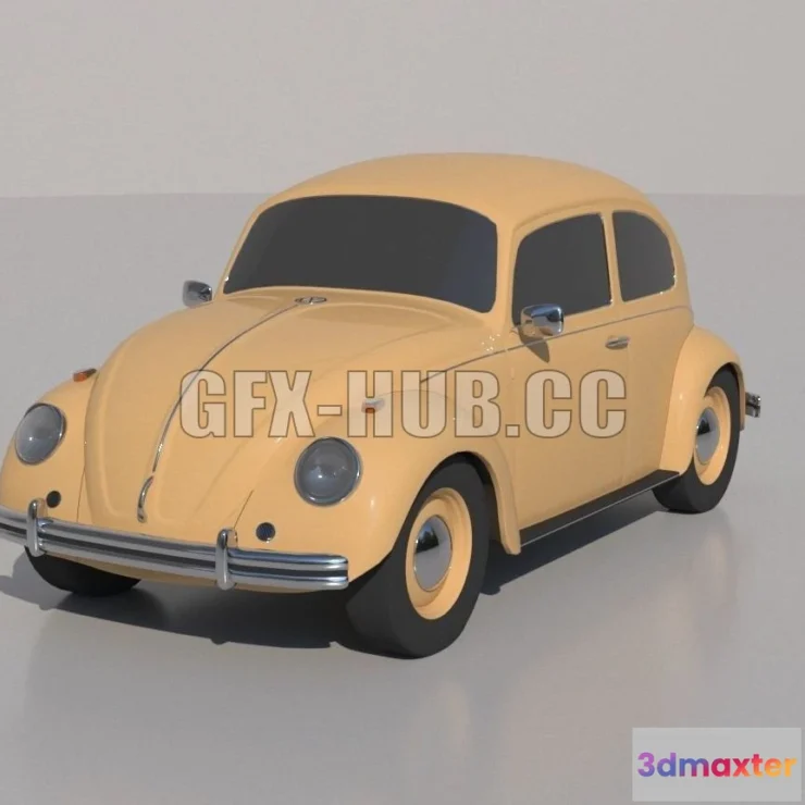 1209282 - CAR - Volkswagen beetle 3D Model
