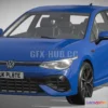 1209298 - CAR - Volkswagen Golf 8 R 2022 3D Model