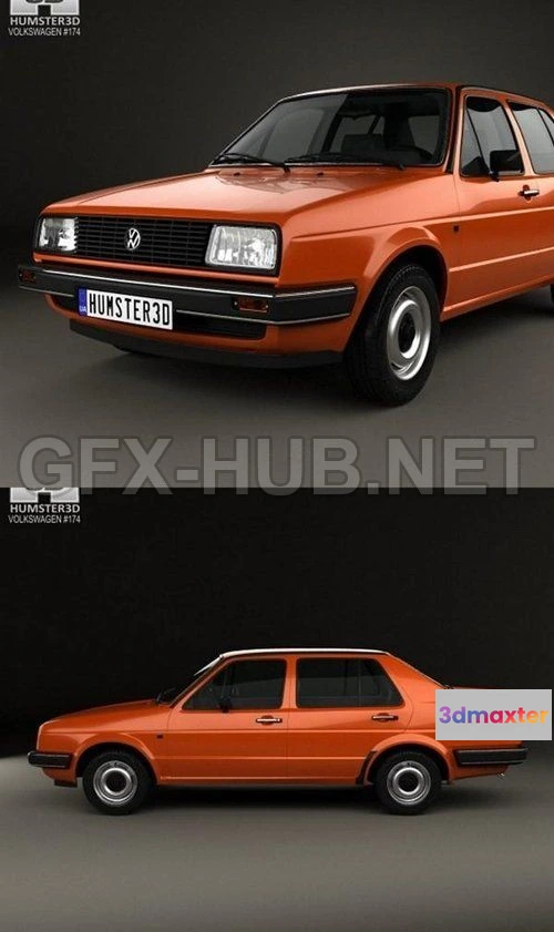 1209320 - CAR - Volkswagen Jetta 1984  3D Model