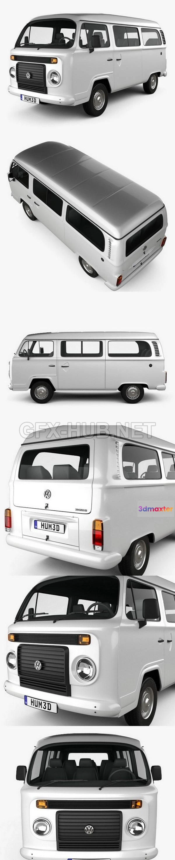 1209334 - CAR - Volkswagen Kombi (T2) 2012  3D Model
