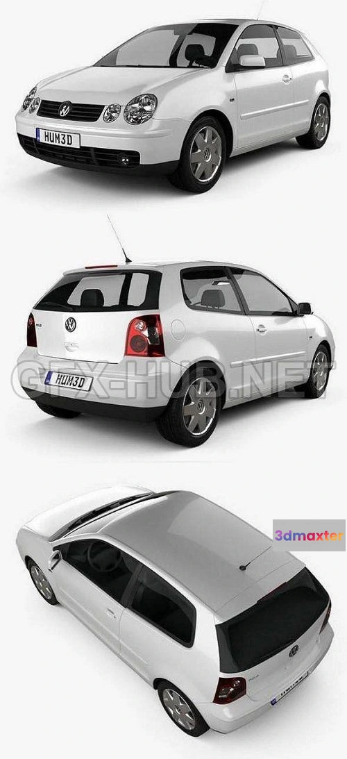 1209348 - CAR - Volkswagen Polo 3-door 2001 3D Model