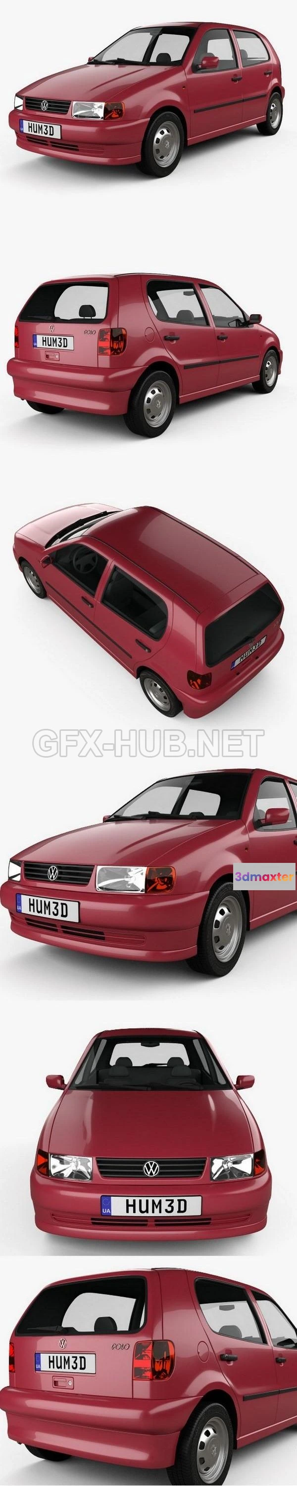 1209352 - CAR - Volkswagen Polo 5-door 1994  3D Model