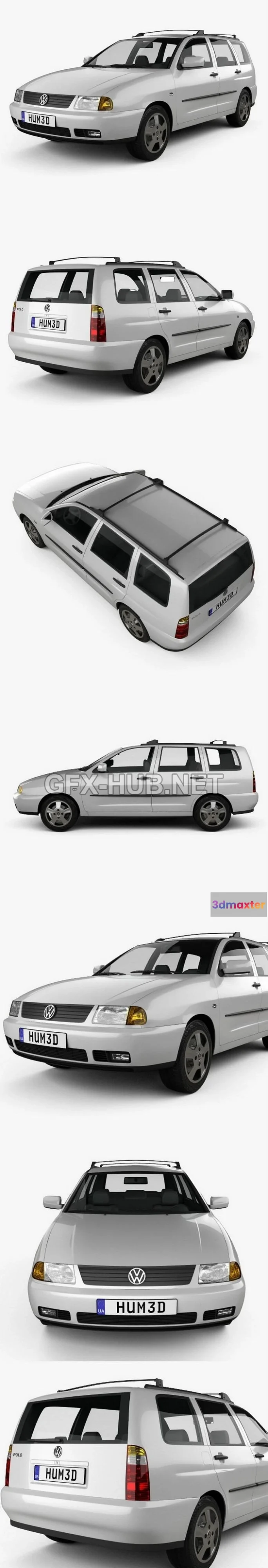 1209360 - CAR - Volkswagen Polo Variant 1997 3D Model