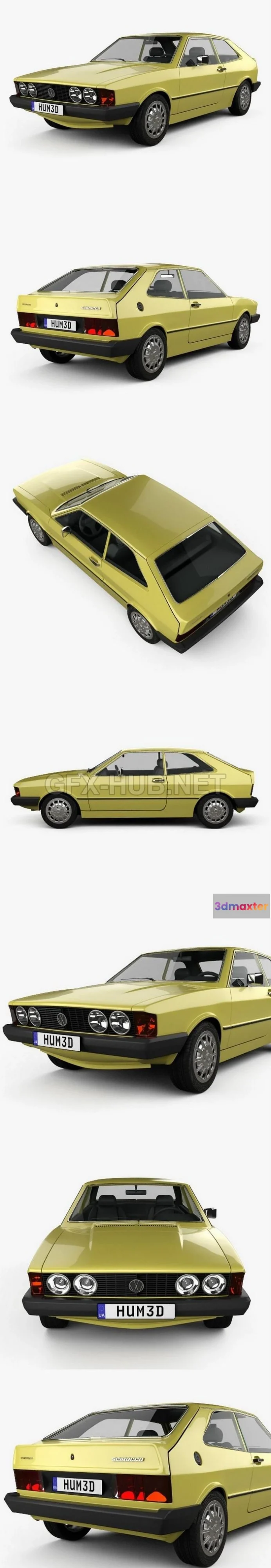 1209364 - CAR - Volkswagen Scirocco 1977  3D Model