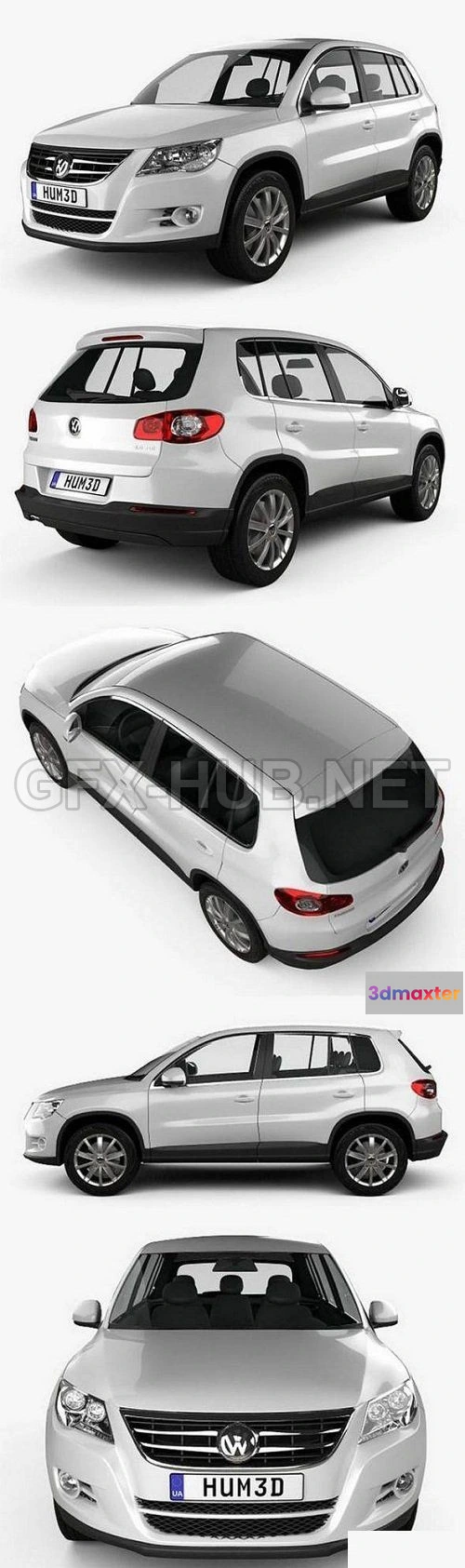 1209374 - CAR - Volkswagen Tiguan 2010 3D Model