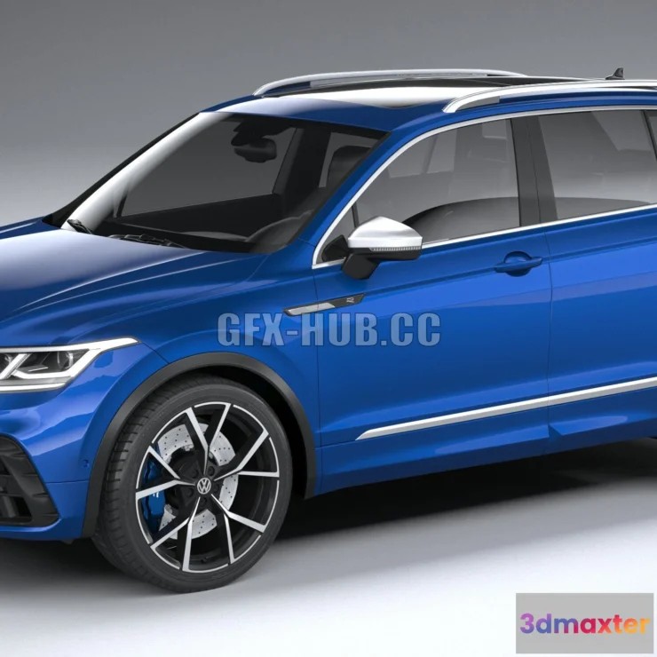 1209376 - CAR - Volkswagen Tiguan R 2021 3D Model