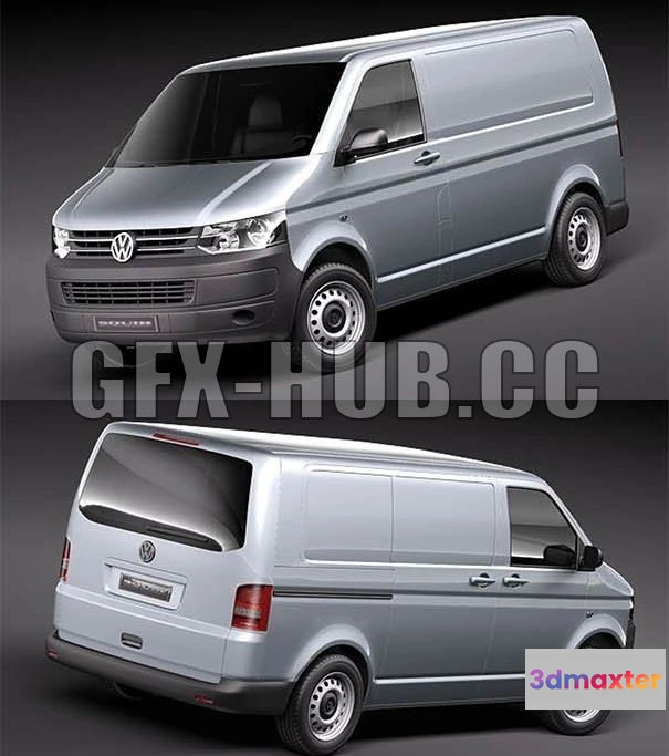 1209386 - CAR - Volkswagen Transporter T5 2010 3D Model