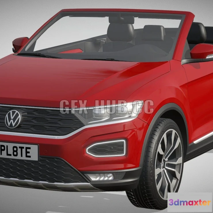 1209388 - CAR - Volkswagen T-Roc Cabriolet 3D Model