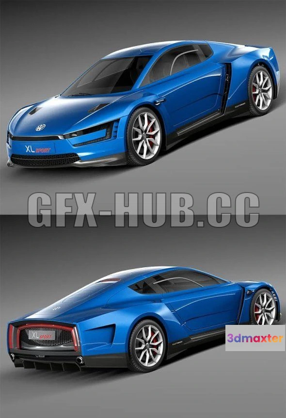 1209398 - CAR - Volkswagen XL Sport 2015 3D Model