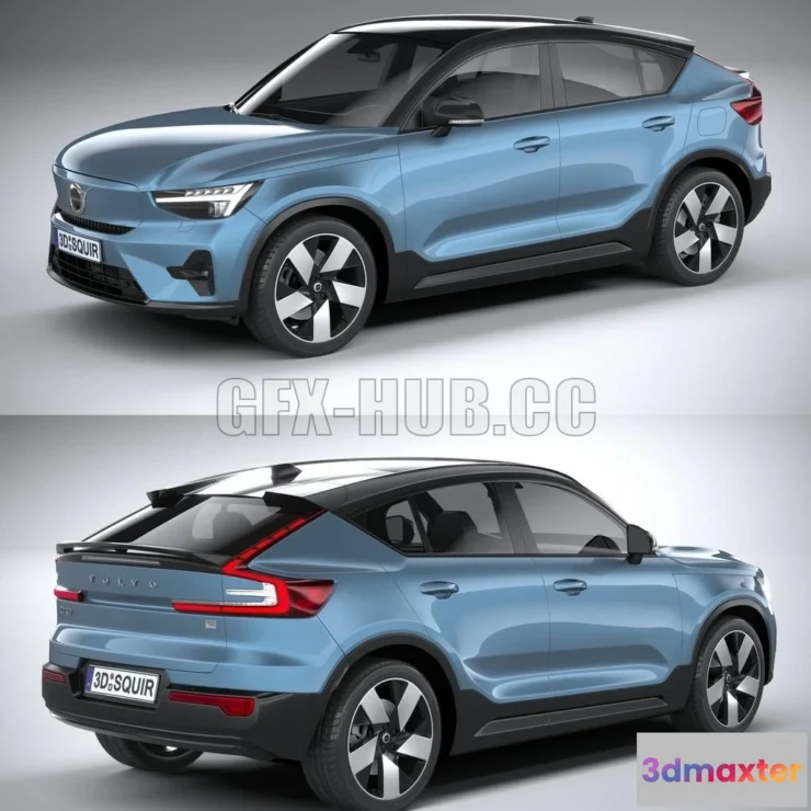 1209412 - CAR - Volvo C40 Recharge 2022 3D Model
