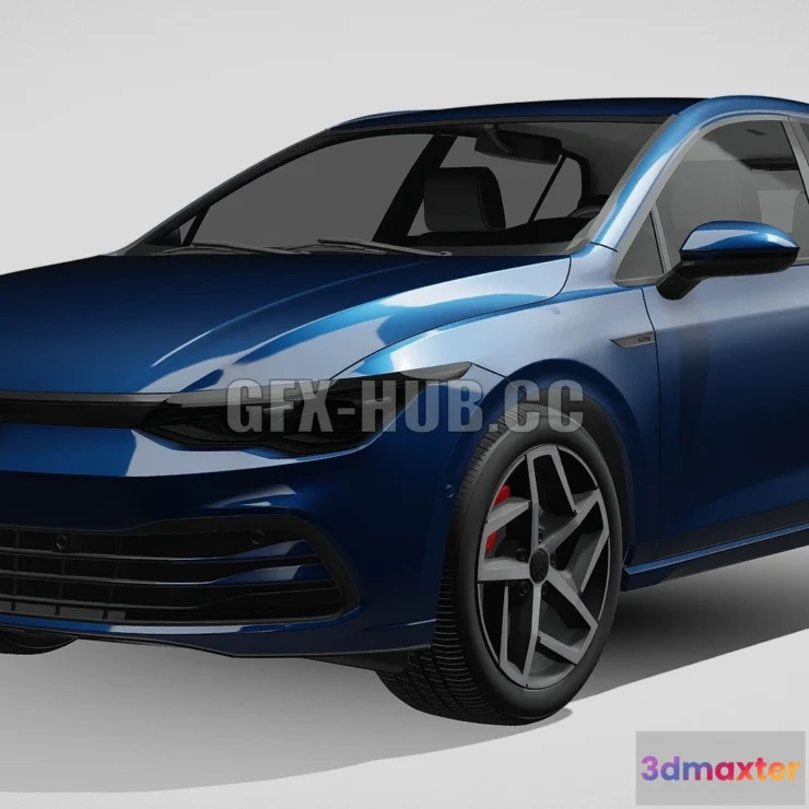 1209434 - CAR - VW Golf Style 2021 3D Model