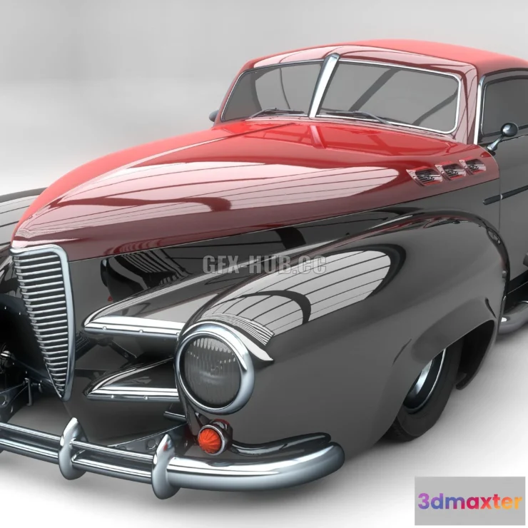 1209440 - CAR - Wheeled hotrod 3D Model