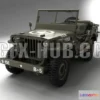 1209442 - CAR - Willys Jeep 3D Model