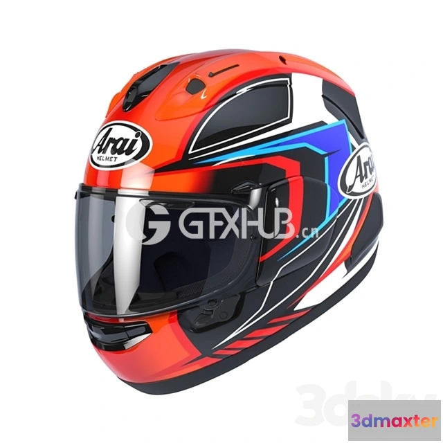 1244450 - ARAI RX 7V MAZE RED - 3349