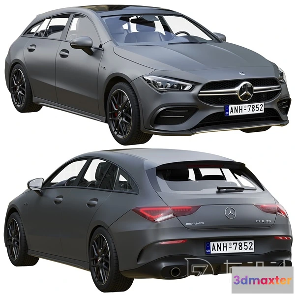 1244744 - Mercedes-Benz AMG CLA 35 Shooting Brake 3D Model - 3496