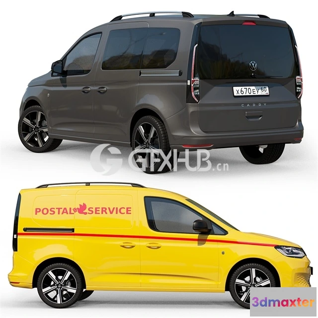 1244774 - Mid-poly_car_Volkswagen_Caddy_2022 - 3511