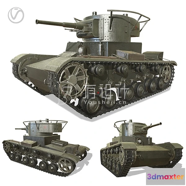 1244798 - Old_Soviet_T-26_tank - 3523