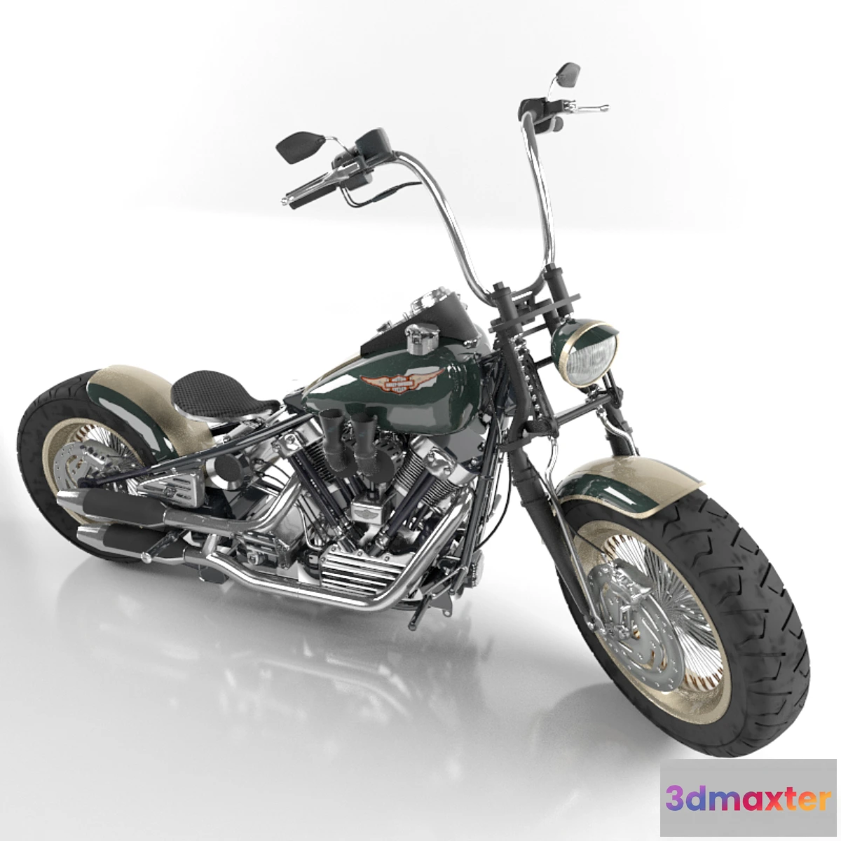 1277798 - Harley Davidson Knucklehead 3D Max