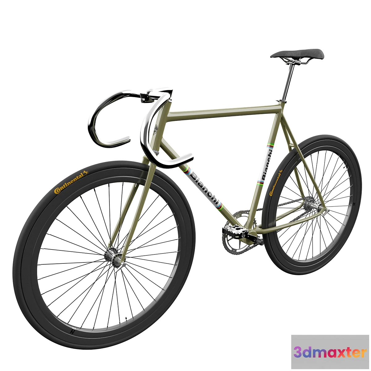1291199 - Fixed Gear Bianchi Bicycle 3D Max