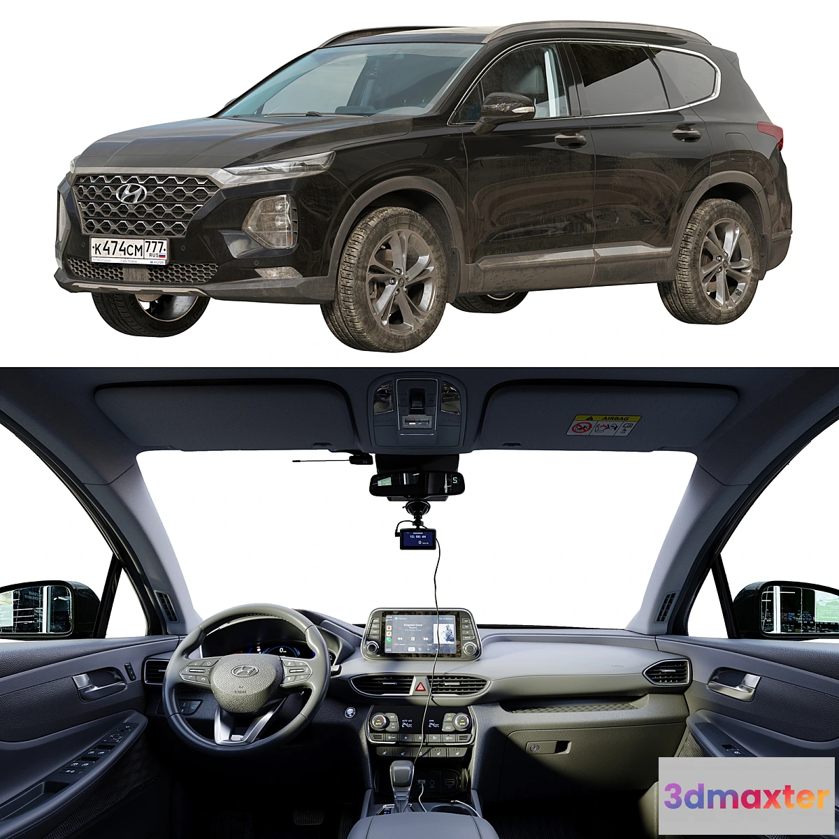 1298050 - Hyundai Santa Fe 2019 3D Max