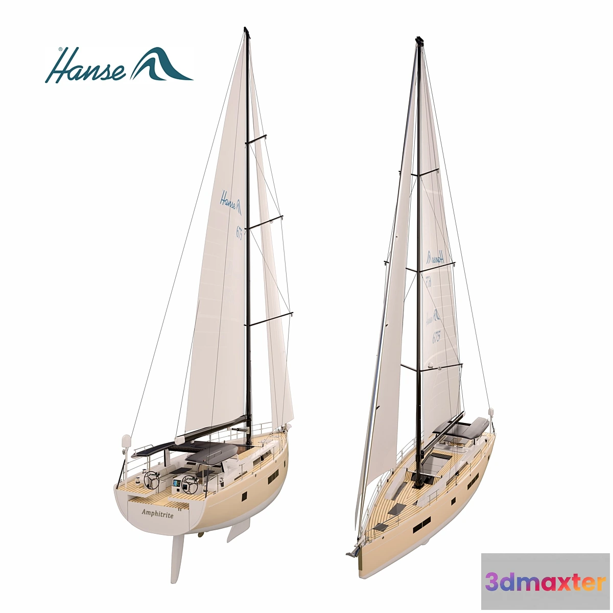 1304100 - Hanse 675 yacht 3D Max
