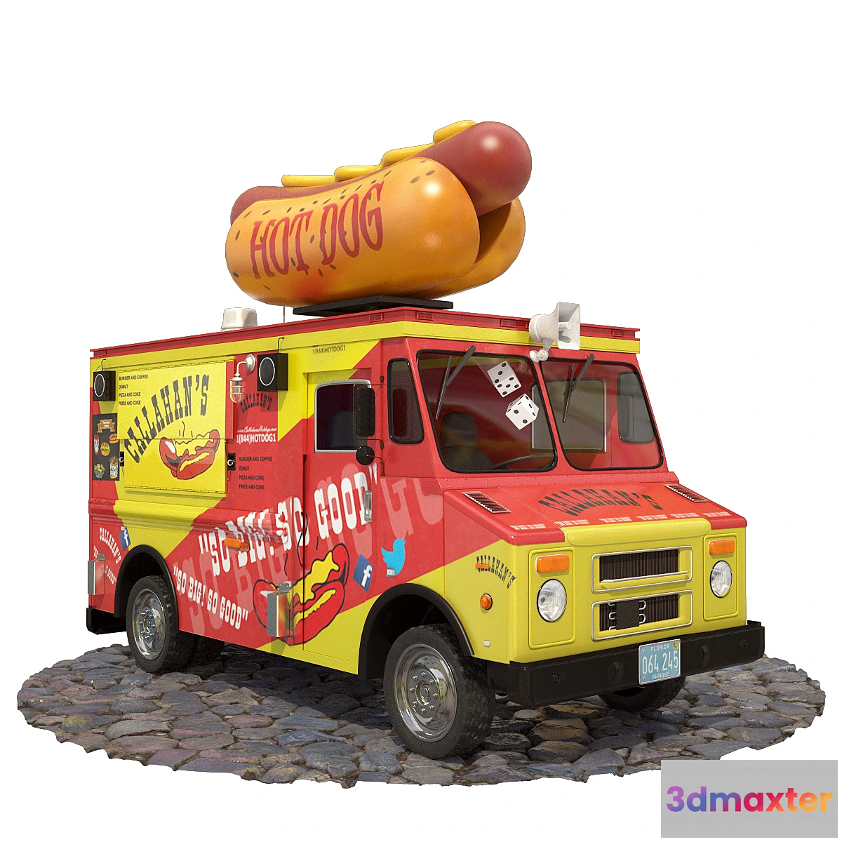 1310069 - Hot dog truck 3D Max