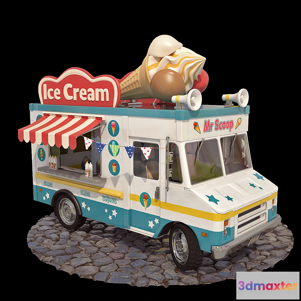 1310163 - Ice-cream truck 3D Max