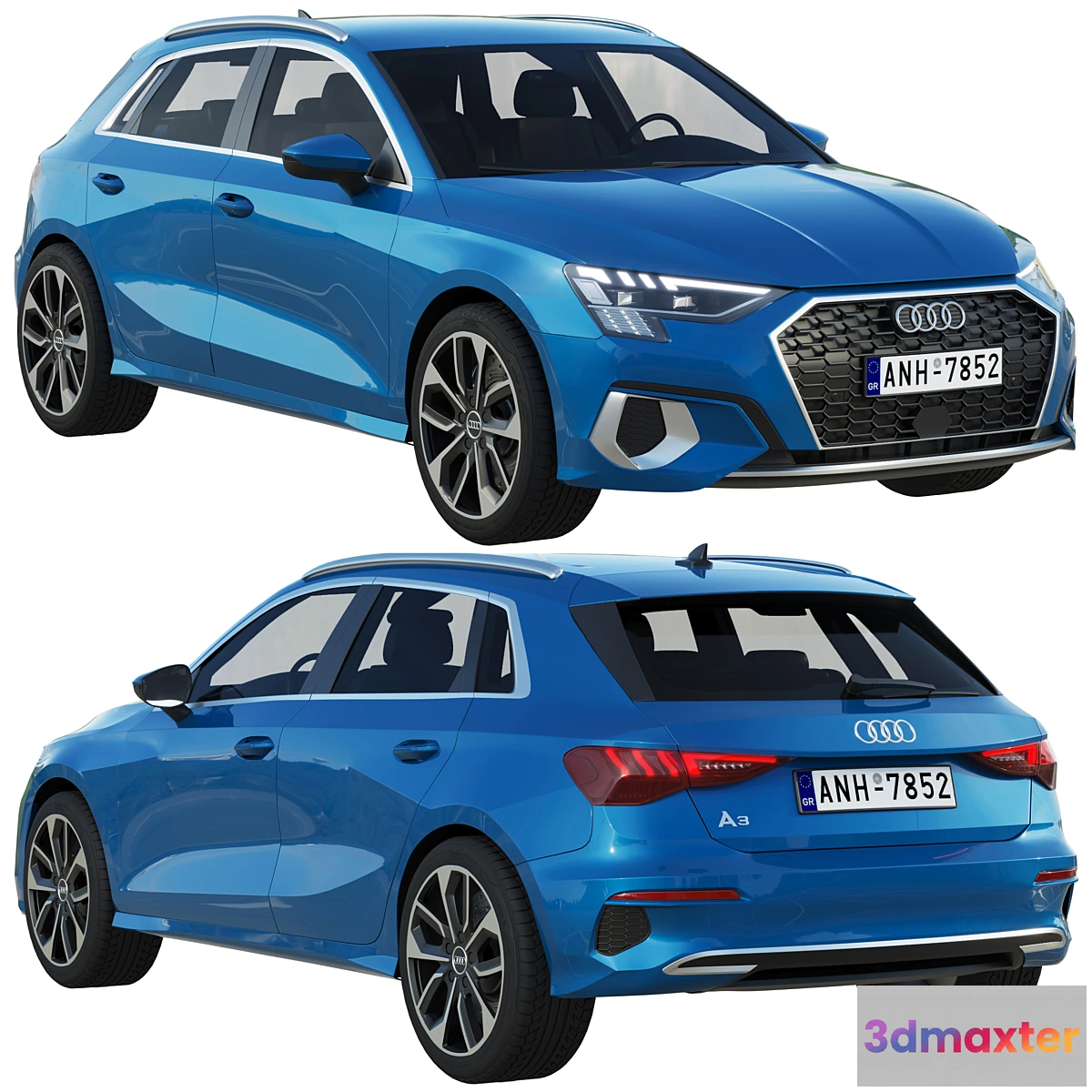 1315607 - Audi A3 Sportback 2021 3D Max