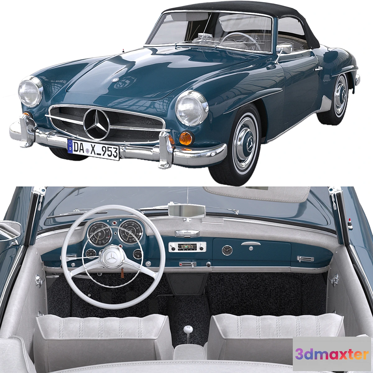 1325918 - Mercedes-Benz 190 SL + (Corona) 3D Max
