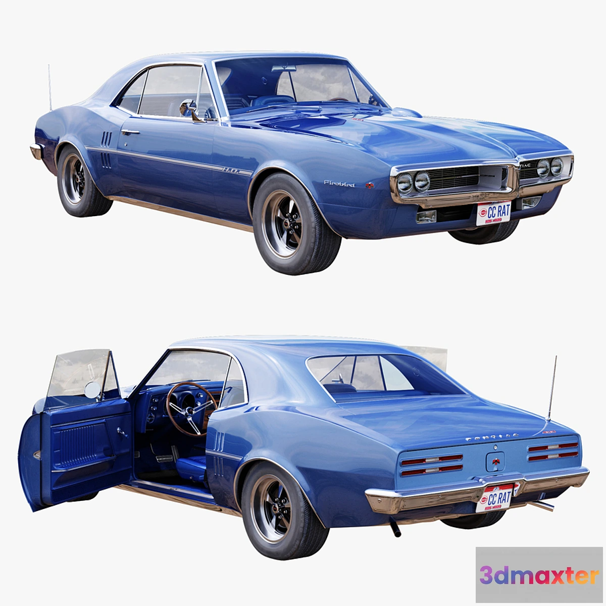 1329020 - Pontiac firebird 1967 3D Max