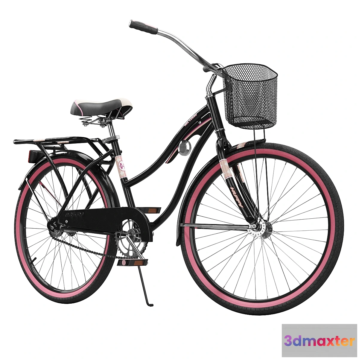 1329738 - Cruiser Bike with Basket 3D Max