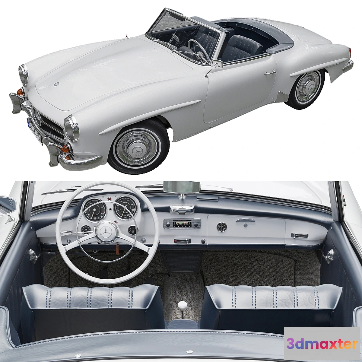 1331874 - Mercedes Benz 190 SL - No.2 3D Max