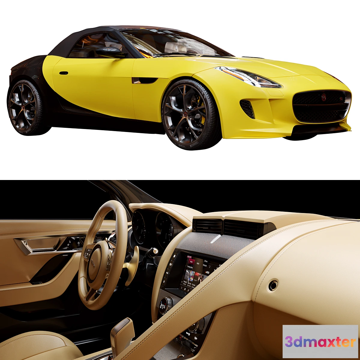 1342997 - Jaguar F_TYPE Convertable 3D Max