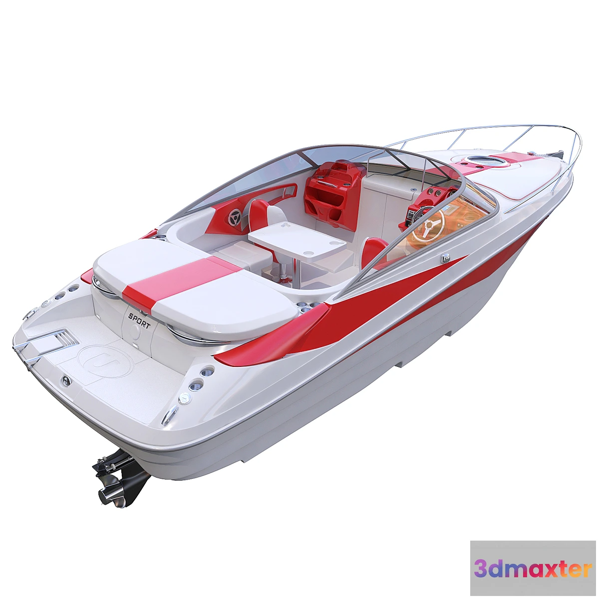 1350141 - Speed ​​sea boat 3D Max