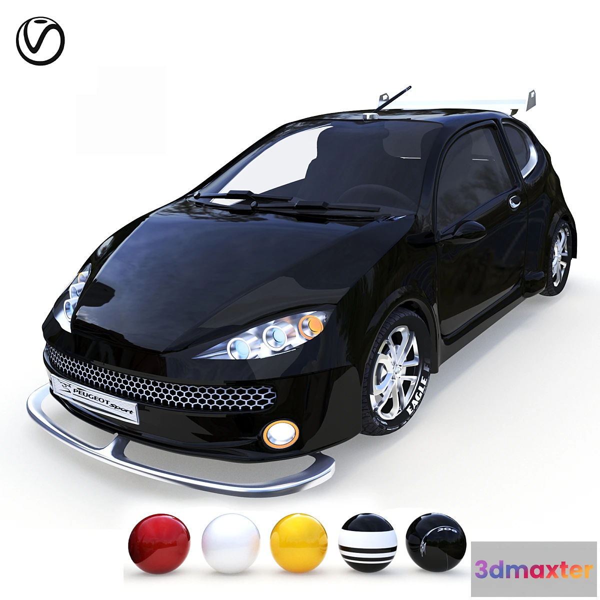 1355501 - 206 Peugeot V8 3D Max