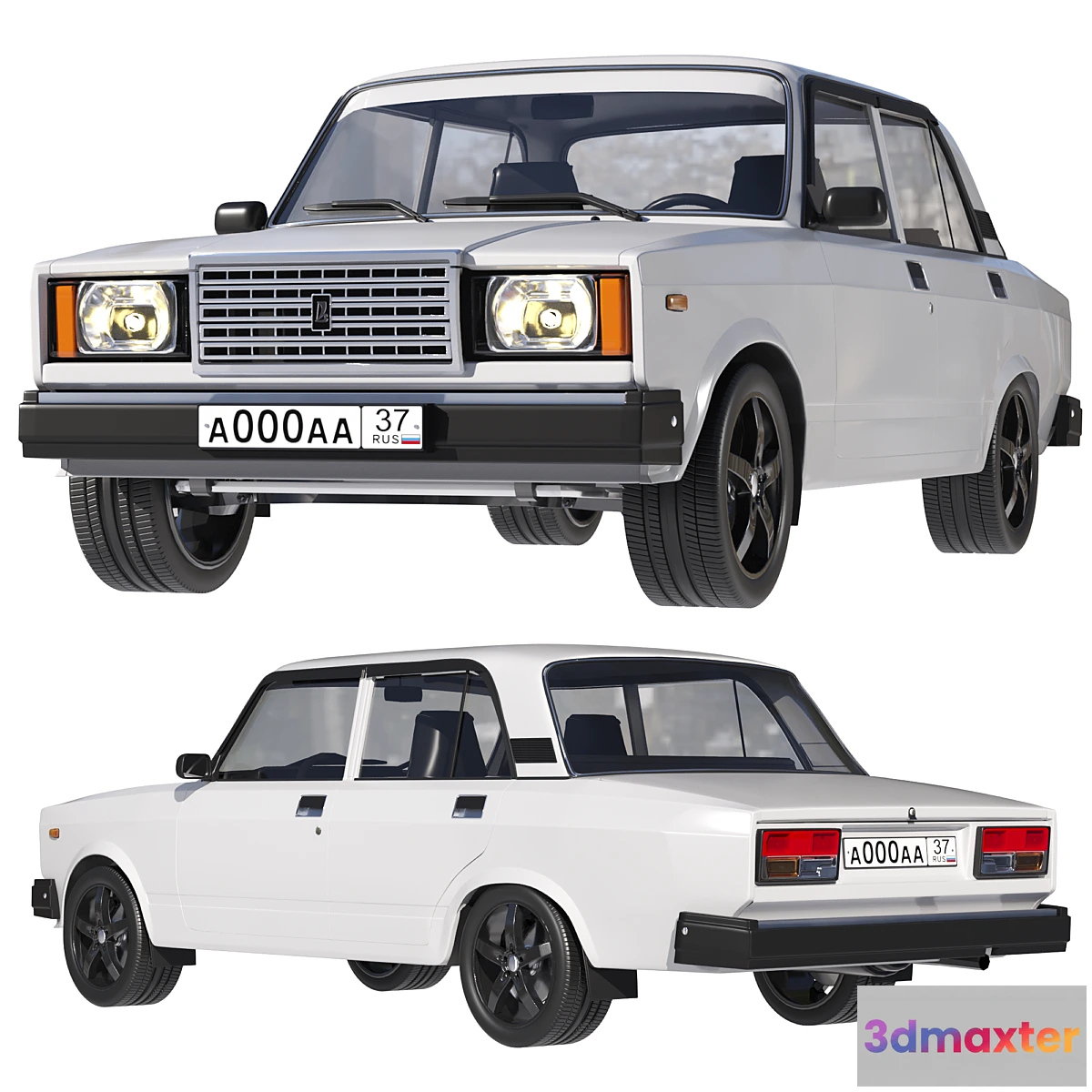 1356744 - VAZ 2107 White - No.3 3D Max