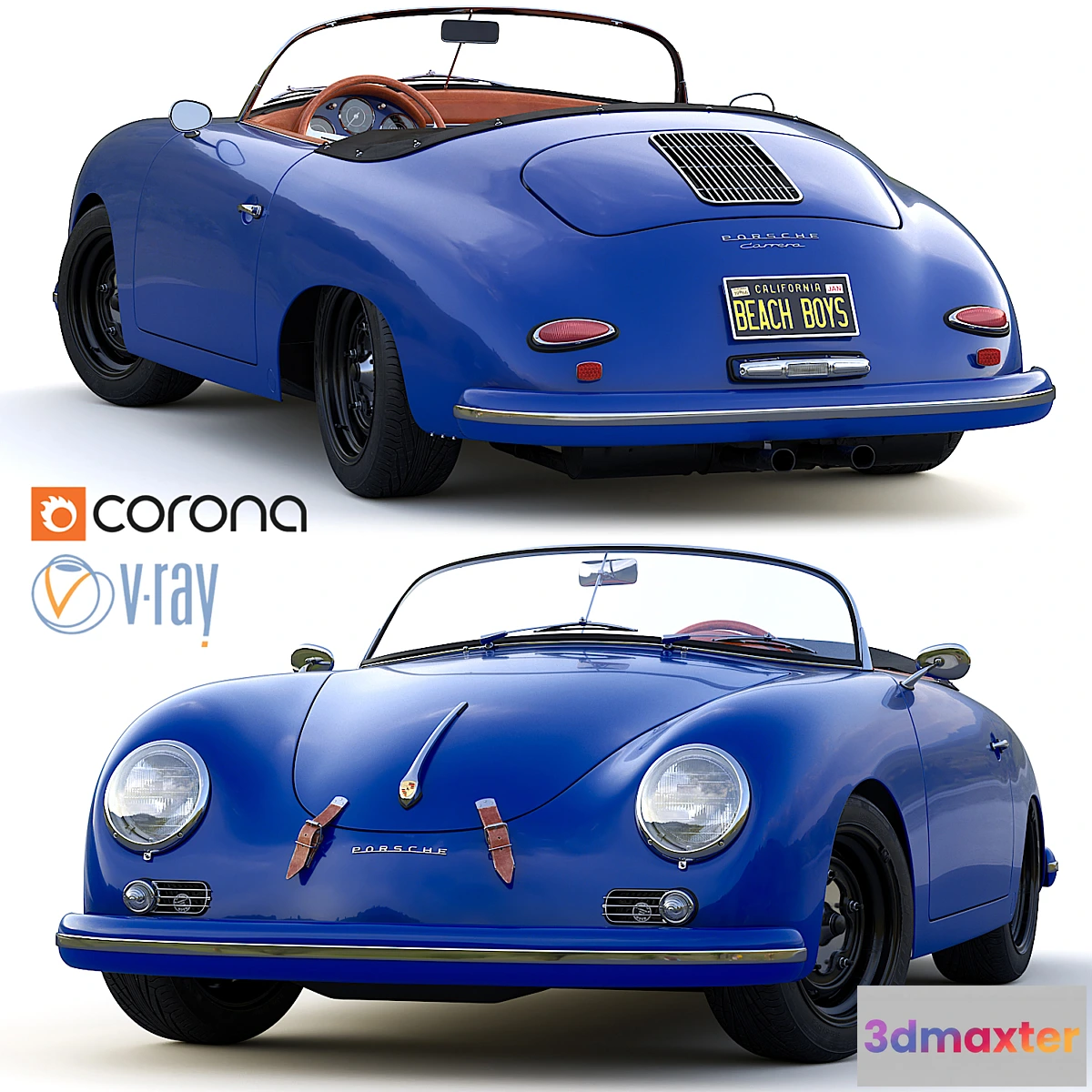 1357077 - Porsche 356 A Speedster 1956 3D Max