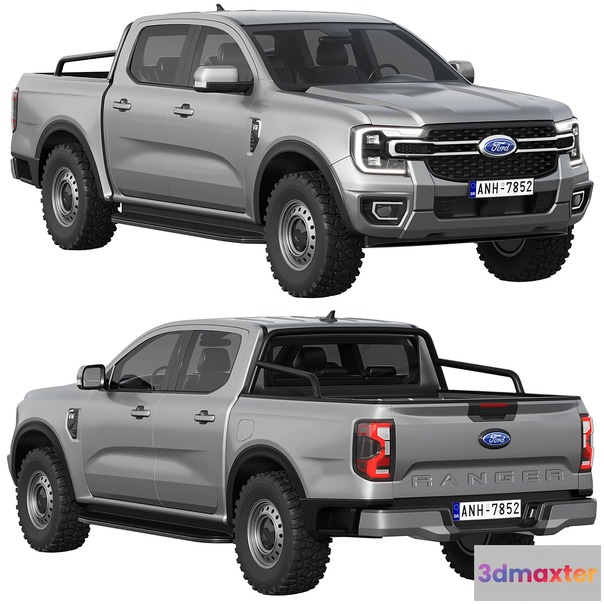1401138 - Ford Ranger XLT 2023 3D Max