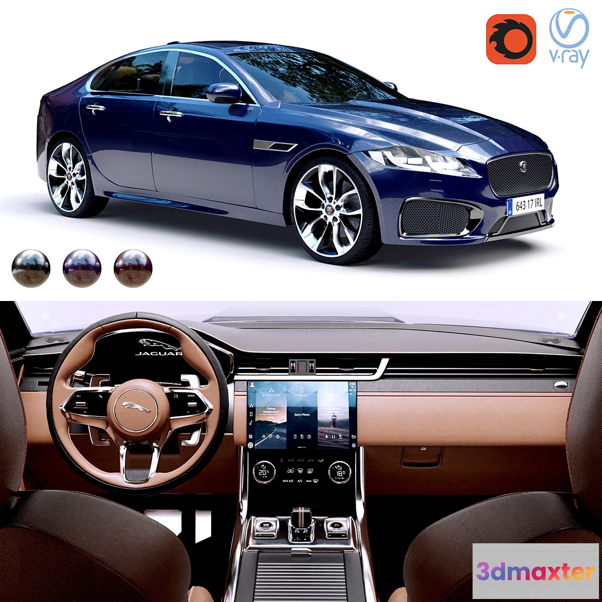 1413854 - Jaguar Xf 2021 3D Max