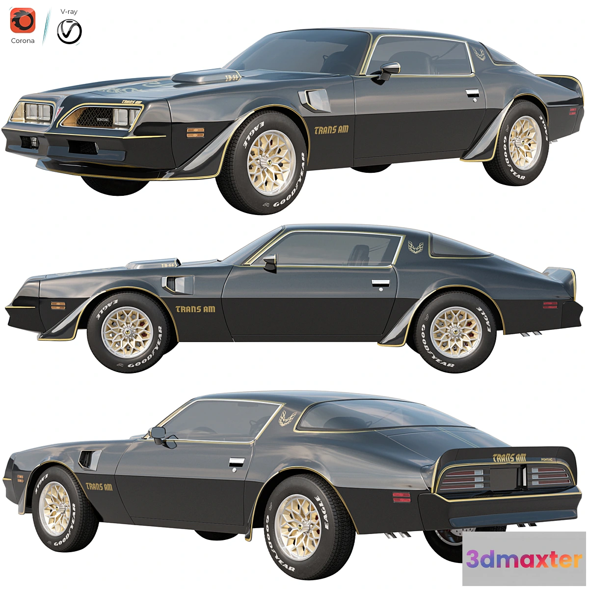 1415396 - Pontiac Firebird Trans Am 1977 3D Max