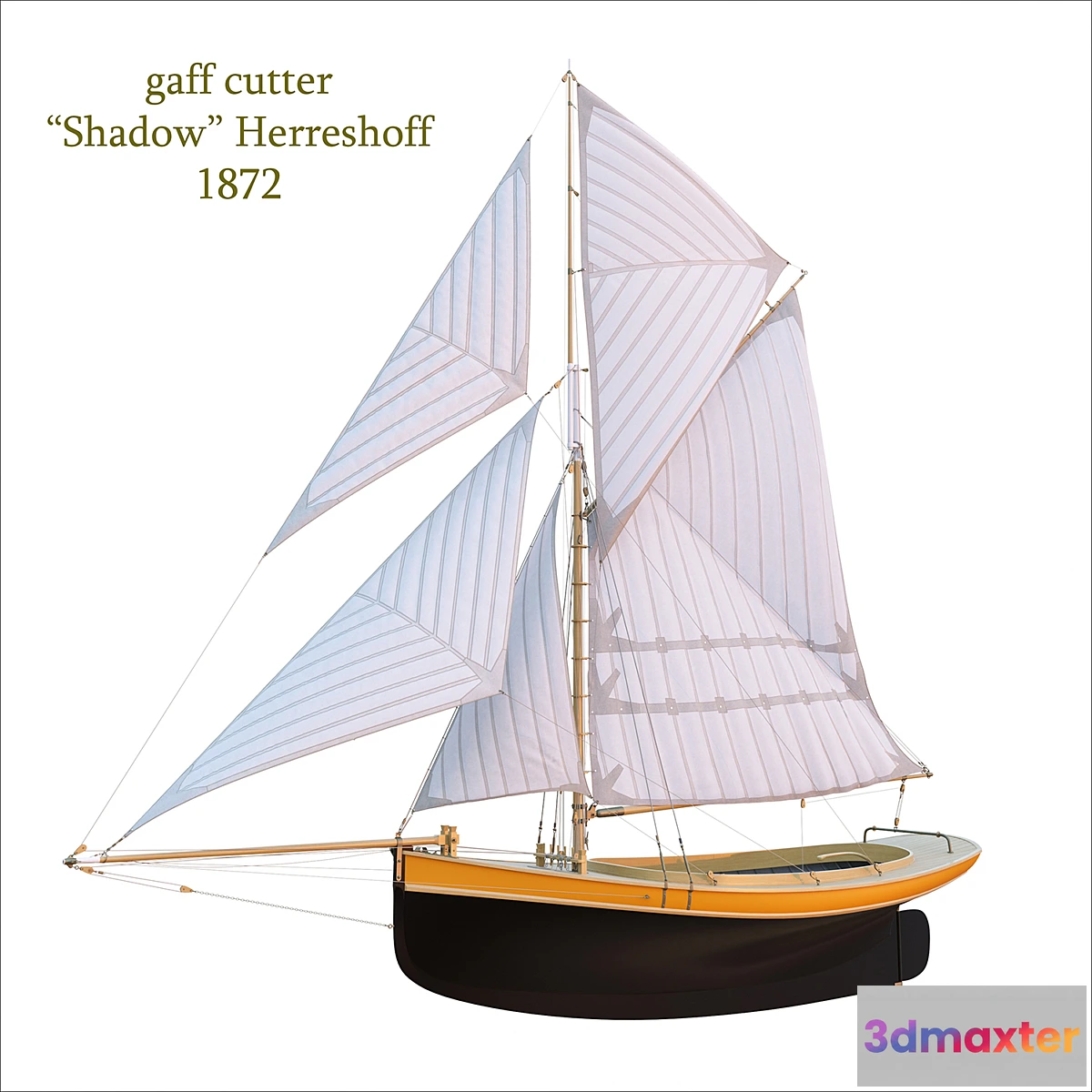 1418166 - Gaffle yacht “Shadow” 3D Max