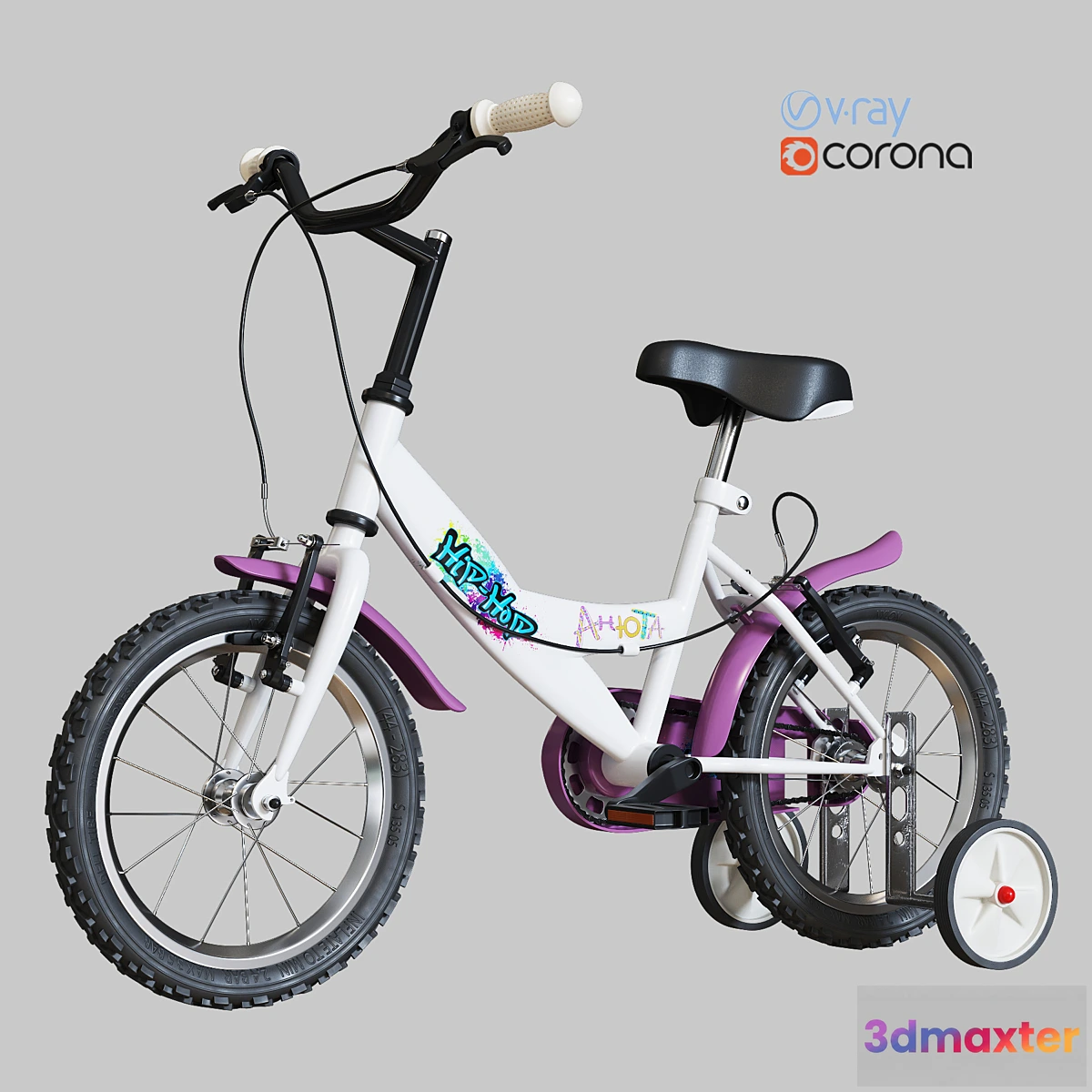 1423828 - Children bicycle 3D Max