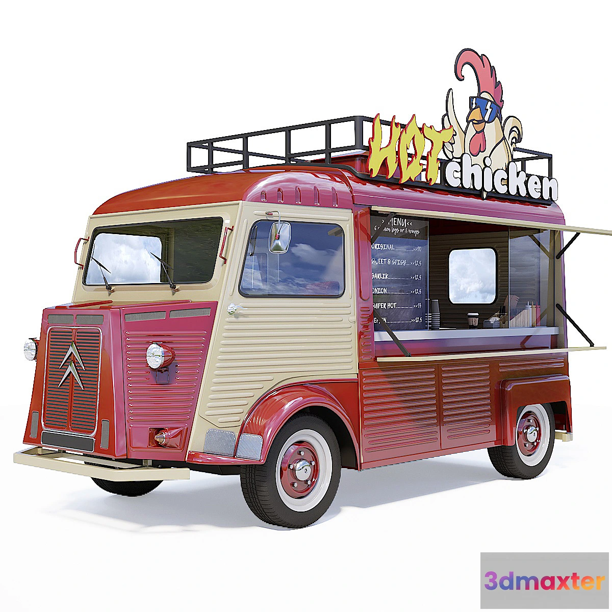 1432282 - Food truck Citroën Type H 3D Max