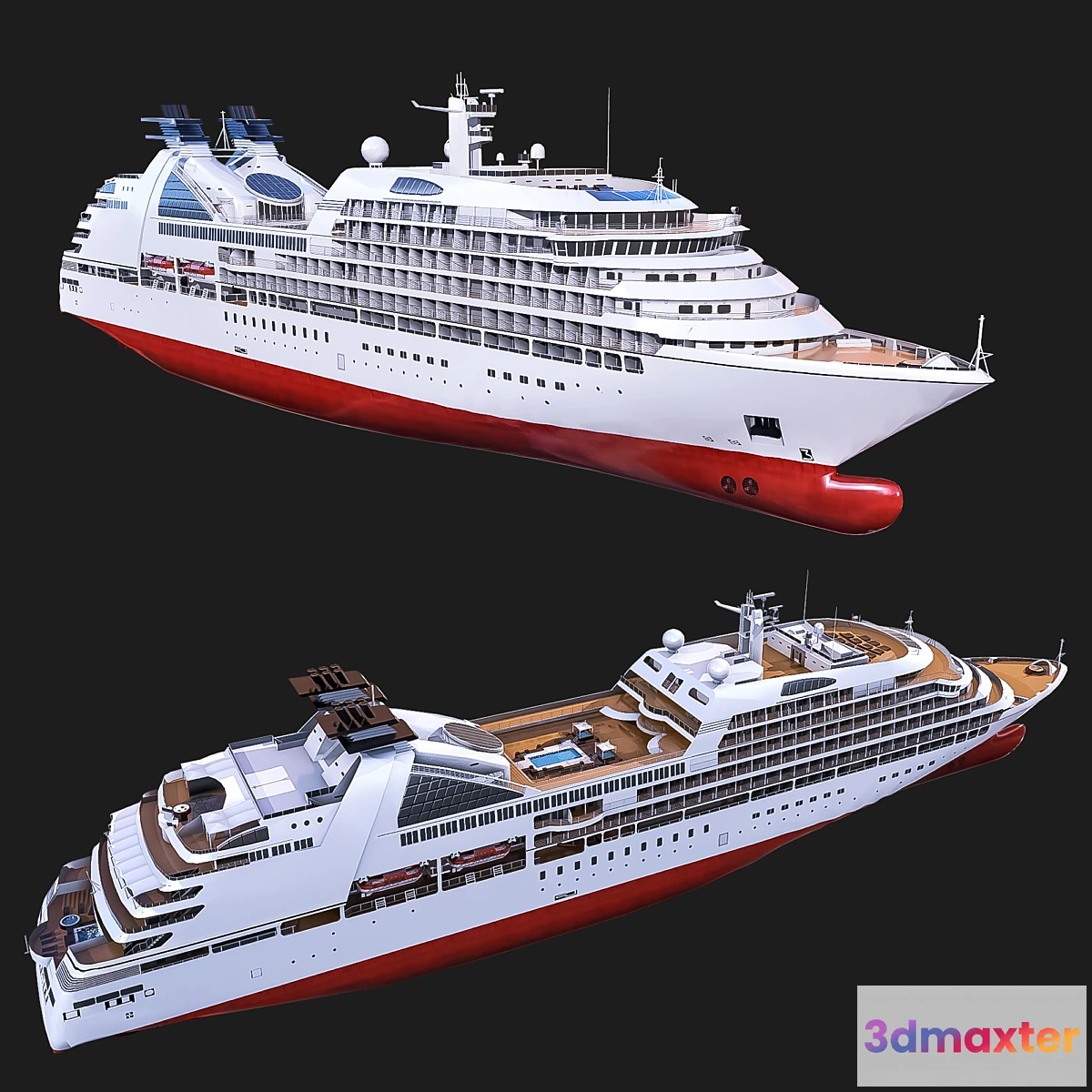 1442918 - Cruise ship 3D Max