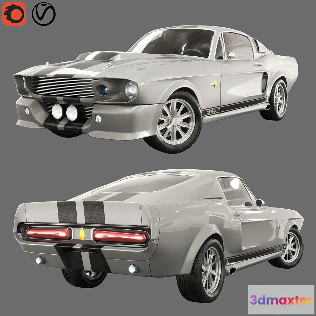 1464182 - Shelby GT500 Eleanor (1967) 3D Max