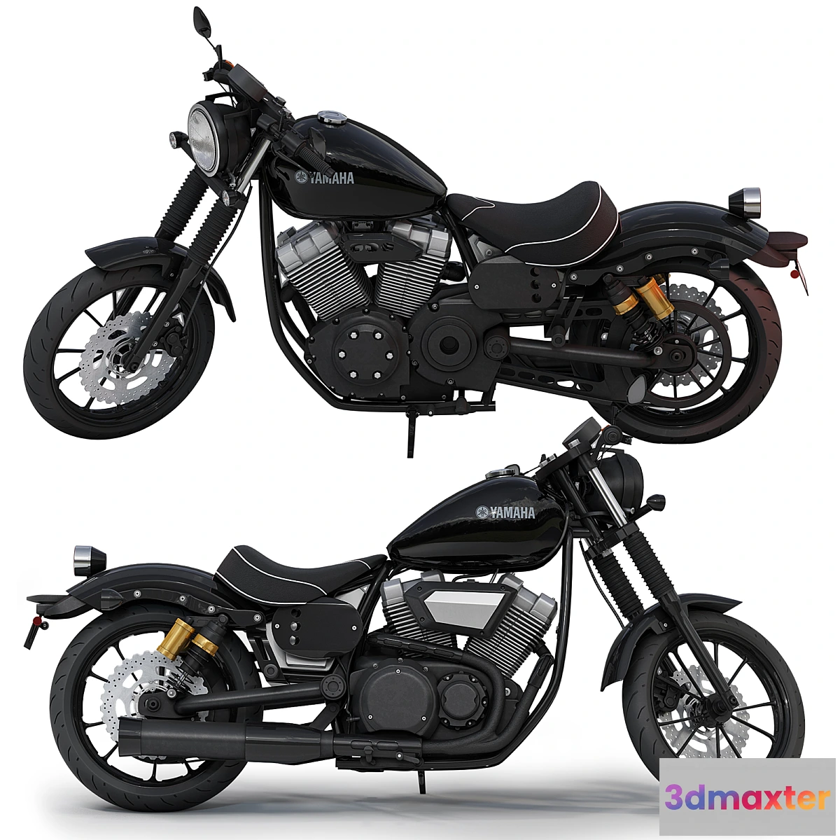 1466624 - Yamaha XV950r Black 3D Max