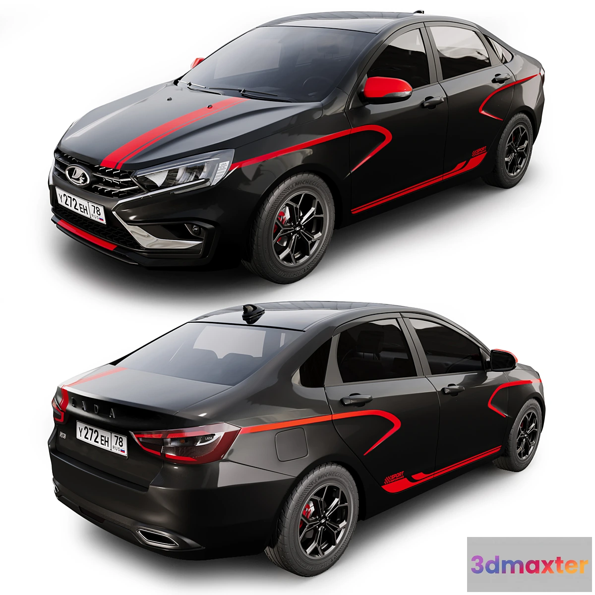 1477938 - Lada vesta sport 2023 3D Max