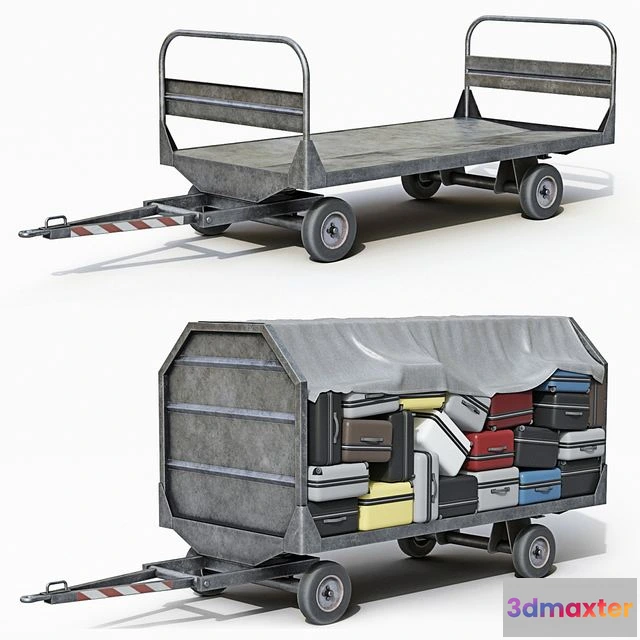 1546010 - Luggage trolley 3D Max