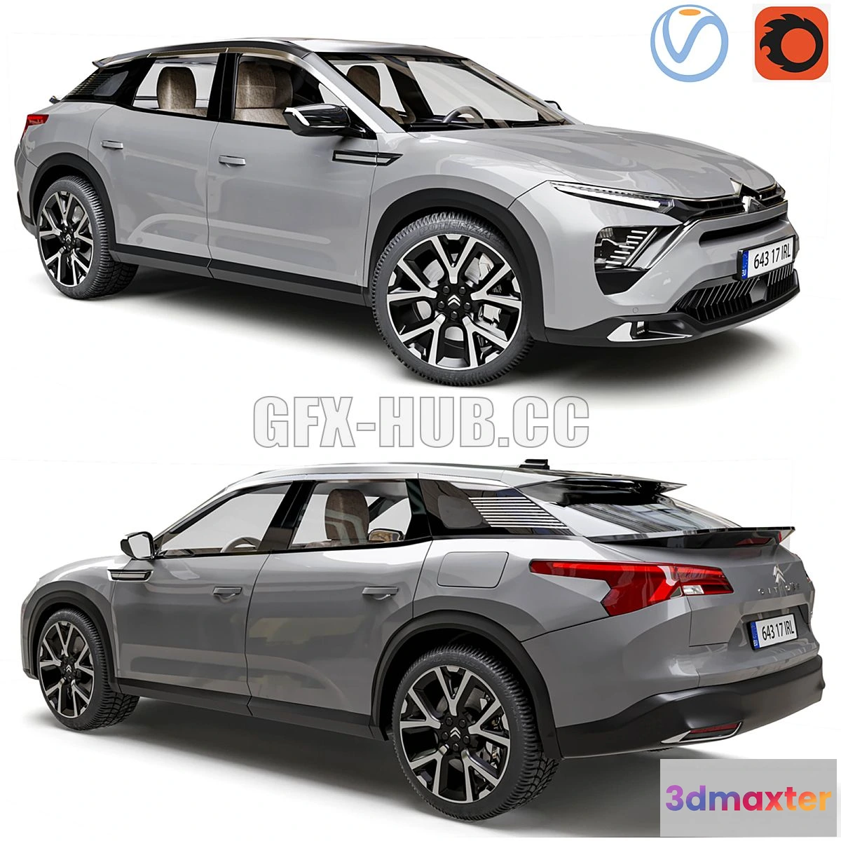 1546447 - Citroen C5 X 2022 3D Max