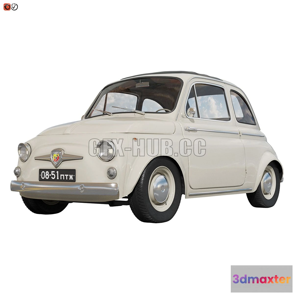 1546807 - Fiat abarth 500 3D Max